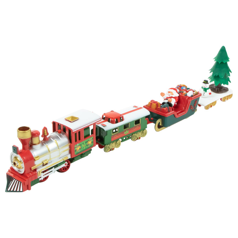 Northlight Seasonal 31 Pc Red And Silver Battery Operated Lighted And Animated Christmas Tree Train Set With Sound Reviews Wayfair Canada